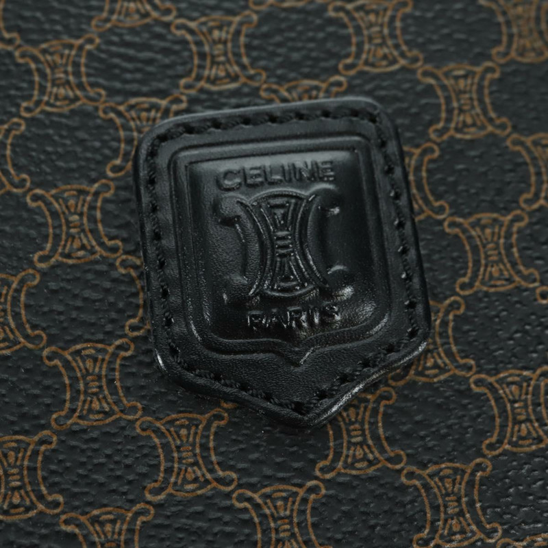 【日本直送】CELINE Macadam帆布托特包 PVC皮革 黑色金色 Auth am11378V-17