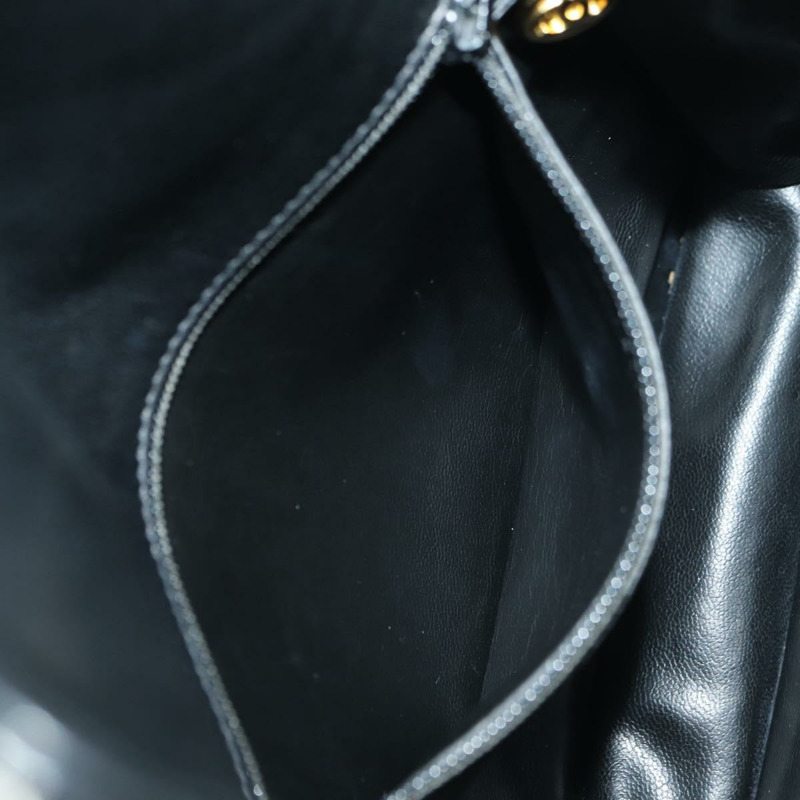 【日本直送】香奈兒 (CHANEL) 絎縫鏈條肩背包，羊皮材質，黑色，金色雙C標誌，正品編號 175888SAV-20