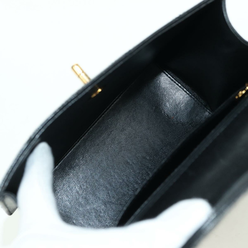 【日本直送】香奈兒 (CHANEL) Matelasse 單肩包，魚子醬紋皮革，黑色，金色雙C標誌，正品編號 175887SAV-10