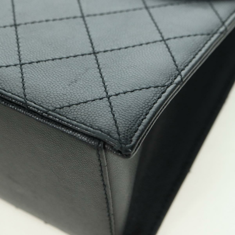 【日本直送】香奈兒 (CHANEL) Matelasse 單肩包，魚子醬紋皮革，黑色，金色雙C標誌，正品編號 175887SAV-13