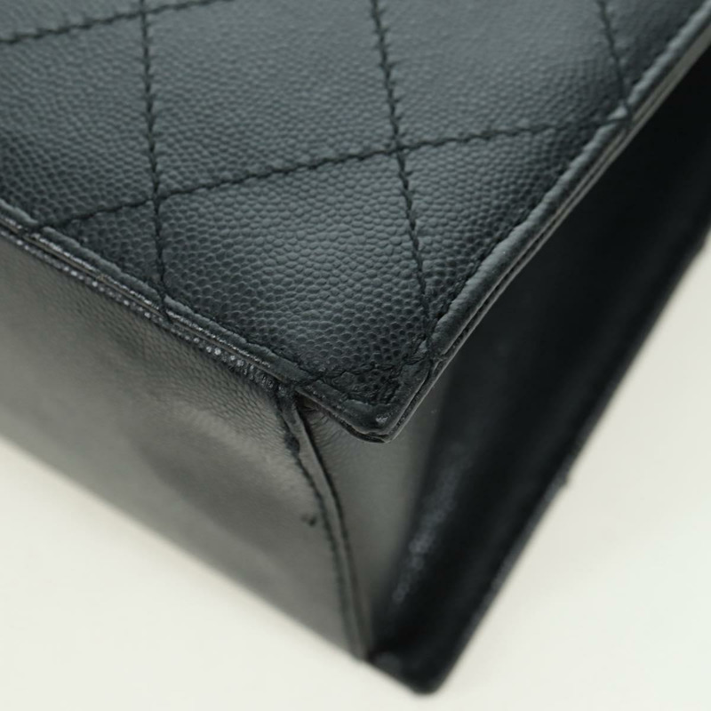 【日本直送】香奈兒 (CHANEL) Matelasse 單肩包，魚子醬紋皮革，黑色，金色雙C標誌，正品編號 175887SAV-15