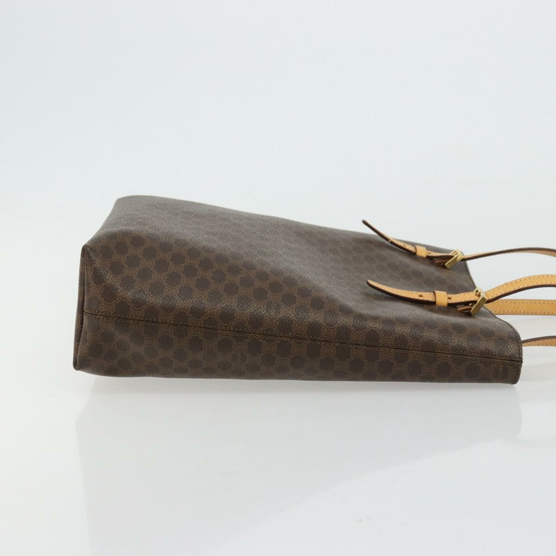 【日本直送】CELINE Macadam帆布托特包 PVC皮革 棕色 金色 Auth am11469A-2