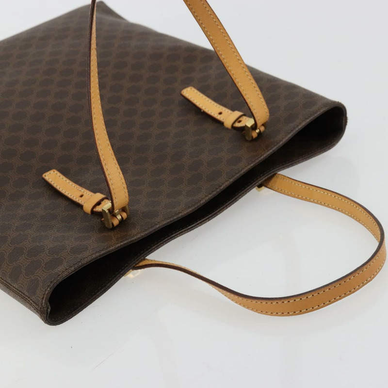 【日本直送】CELINE Macadam帆布托特包 PVC皮革 棕色 金色 Auth am11469A-5