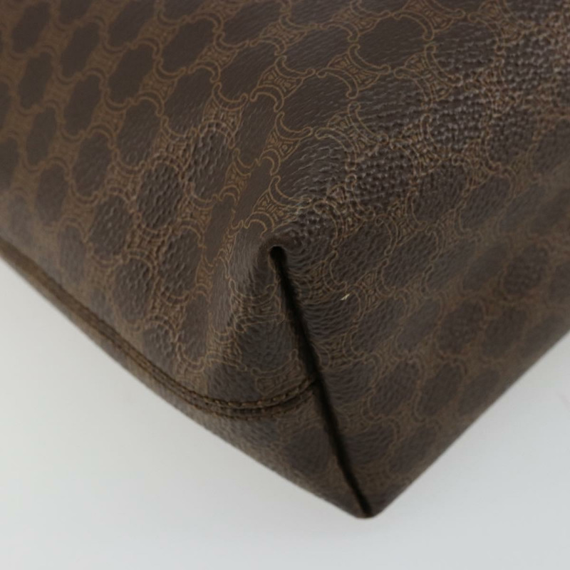 【日本直送】CELINE Macadam帆布托特包 PVC皮革 棕色 金色 Auth am11469A-15