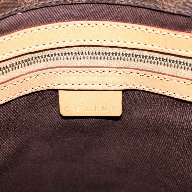 【日本直送】CELINE Macadam帆布托特包 PVC皮革 棕色 金色 Auth am11469A-17