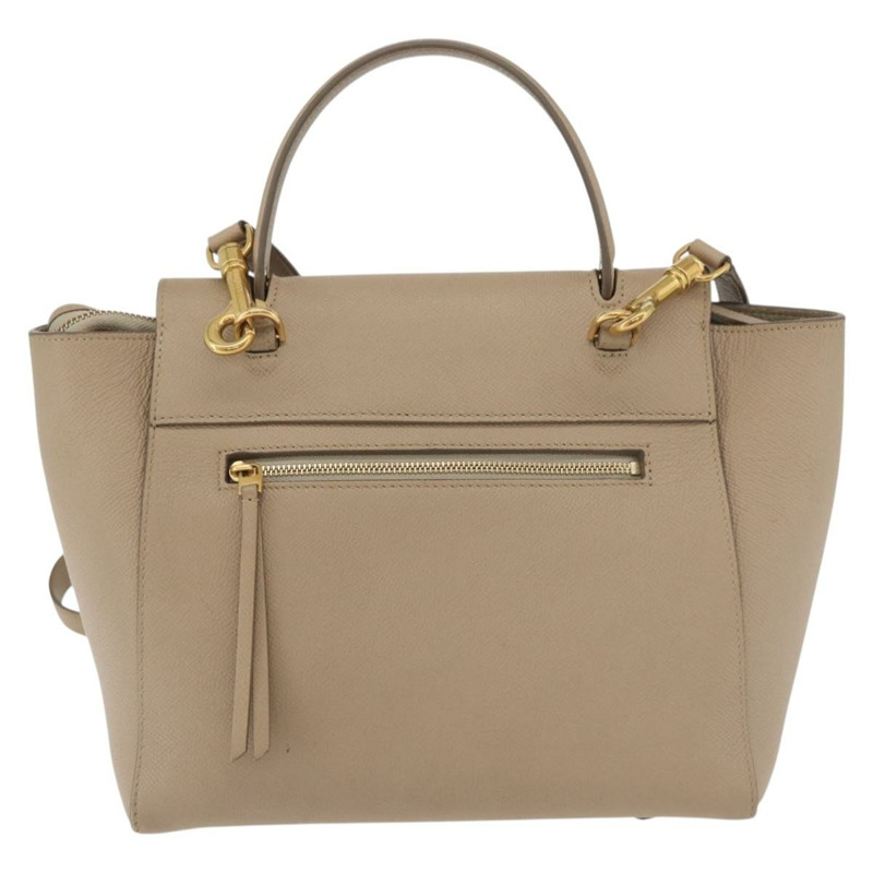 【日本直送】CELINE 腰包 手提包 皮革 兩用 米色 金色 正品 ep14314-1