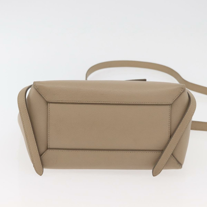 【日本直送】CELINE 腰包 手提包 皮革 兩用 米色 金色 正品 ep14314-4