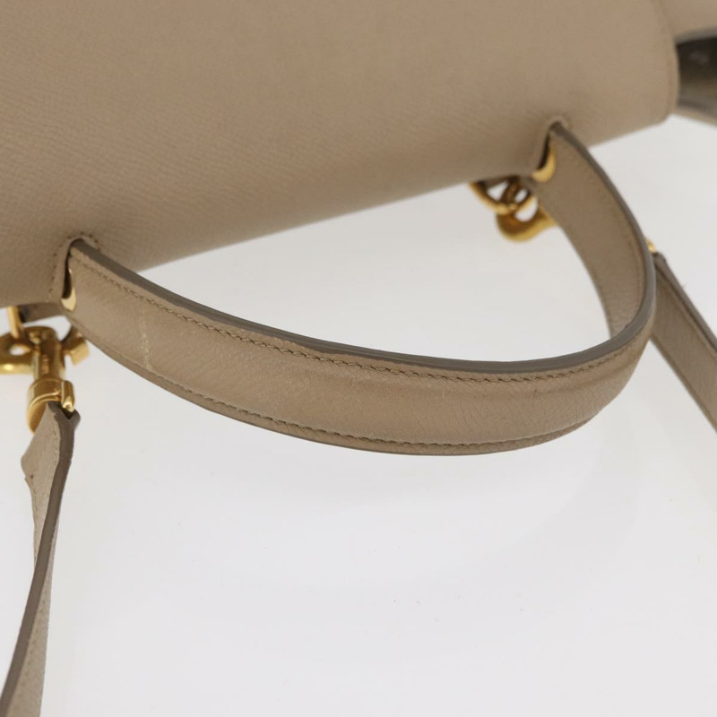【日本直送】CELINE 腰包 手提包 皮革 兩用 米色 金色 正品 ep14314-6