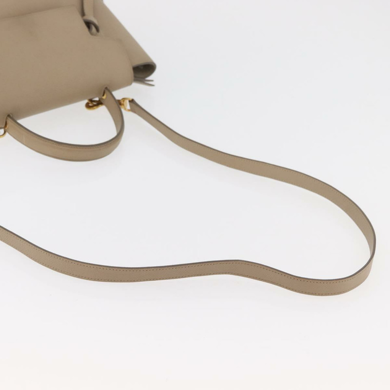 【日本直送】CELINE 腰包 手提包 皮革 兩用 米色 金色 正品 ep14314-7