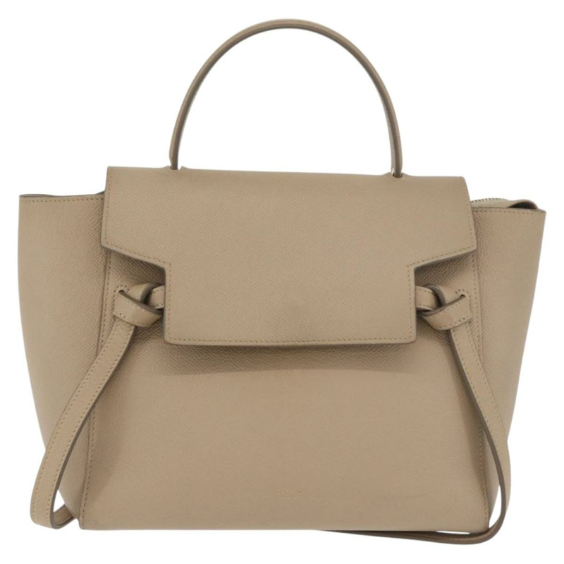 【日本直送】CELINE 腰包 手提包 皮革 兩用 米色 金色 正品 ep14314-12