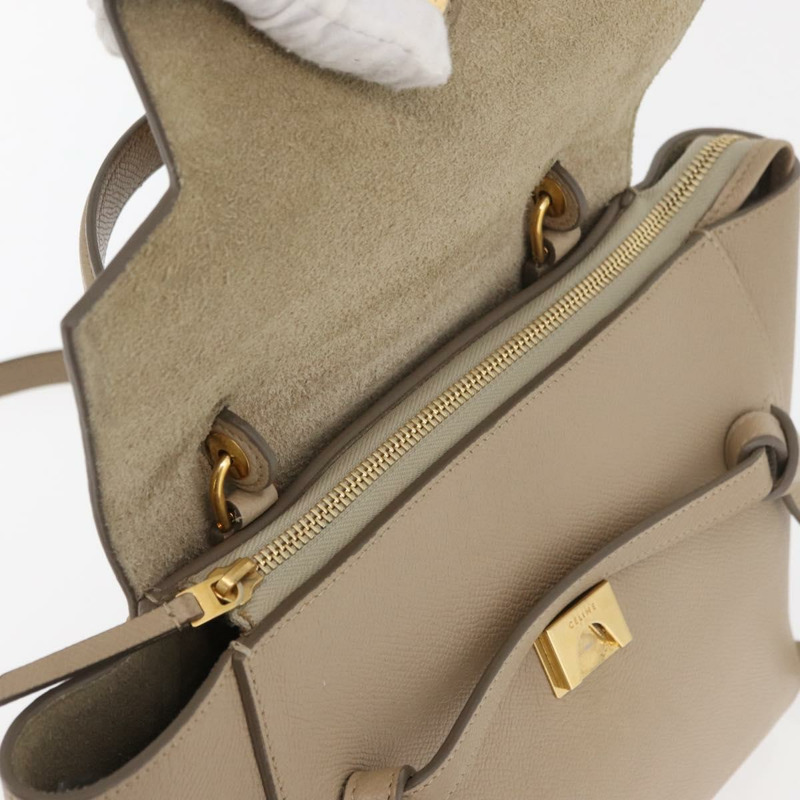 【日本直送】CELINE 腰包 手提包 皮革 兩用 米色 金色 正品 ep14314-19