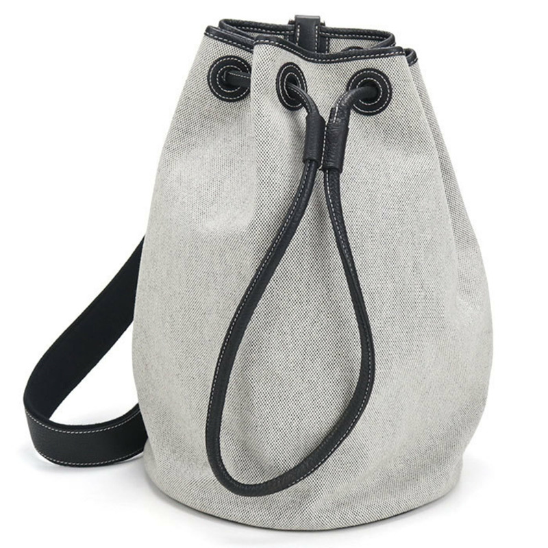 愛馬仕 Hermes 肩背包 Sac Marine Recife MM 女士灰色-0