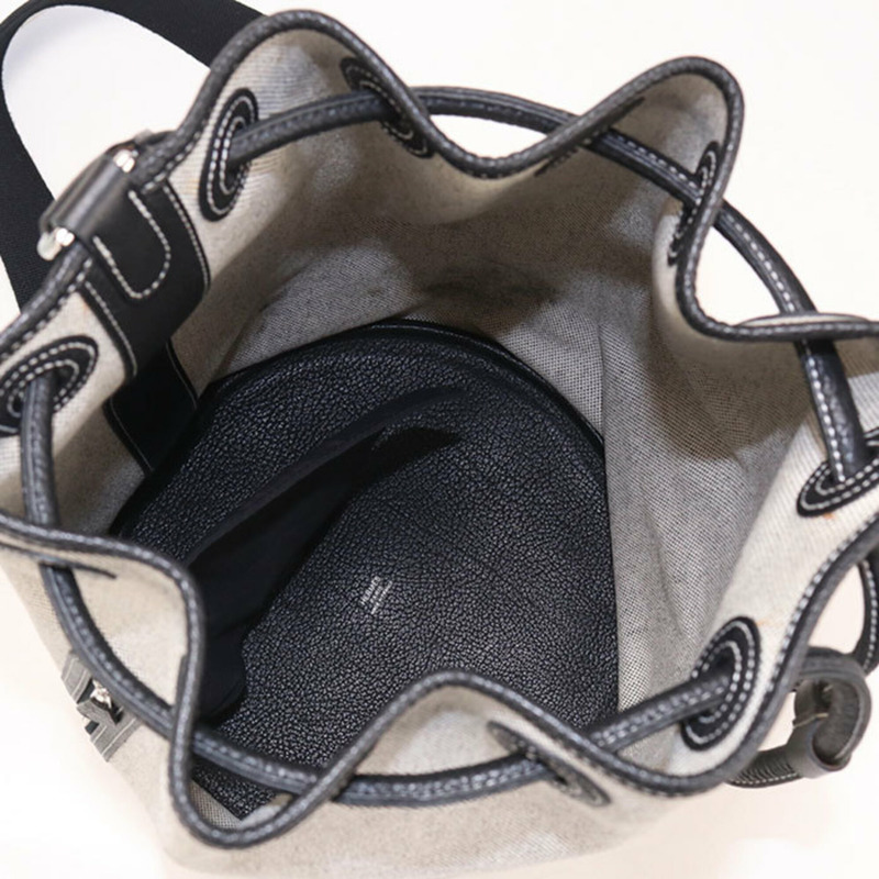 愛馬仕 Hermes 肩背包 Sac Marine Recife MM 女士灰色-2