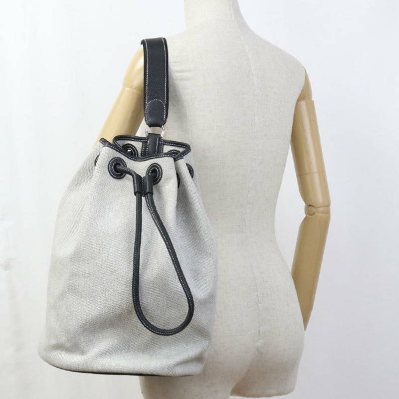 愛馬仕 Hermes 肩背包 Sac Marine Recife MM 女士灰色-9