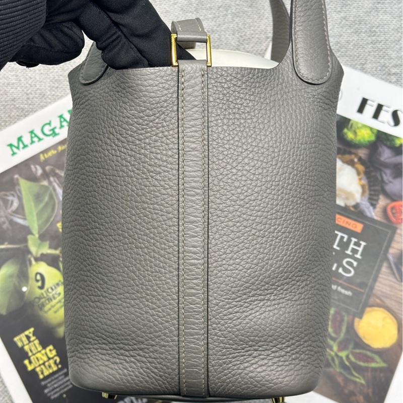 愛馬仕/Hermes 菜籃子積雨雲灰 U刻-3