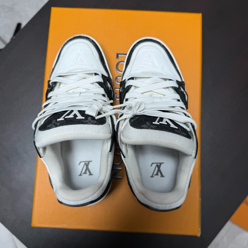 LV路易威登 trianer路易威登 黑白牛仔 板鞋 36.5碼-3