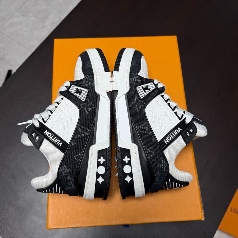 LV路易威登 trianer路易威登 黑白牛仔 板鞋 36.5碼-5