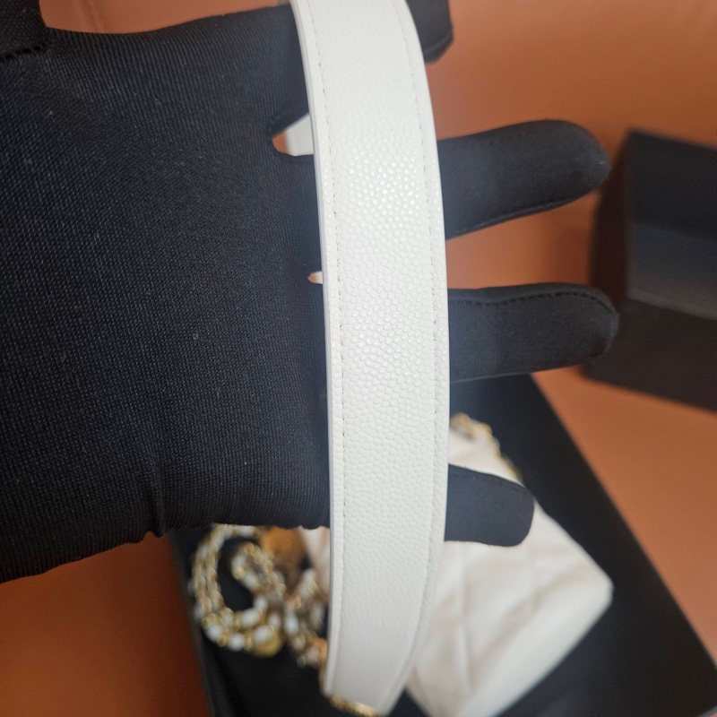 Chanel/香奈兒 22A 白色 金幣 mini抽繩 水桶包小水桶 單肩斜挎包 小廢包 附件：防塵袋 尺寸：11*9cm-5