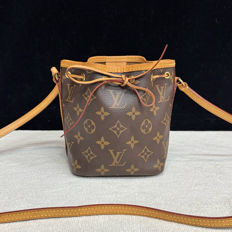 LV路易威登 老花nano noe抽繩水桶包 成色97新-0