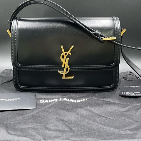聖羅蘭/Saint laurent MONOGRAM肩背包  牛皮革 23 x 16 x 6 附件：塵袋