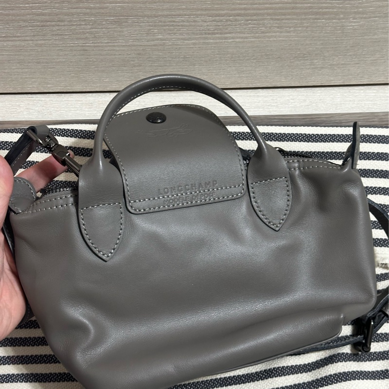 Longchamp Le Pliage XS 斑鳩灰 手提肩背包-1