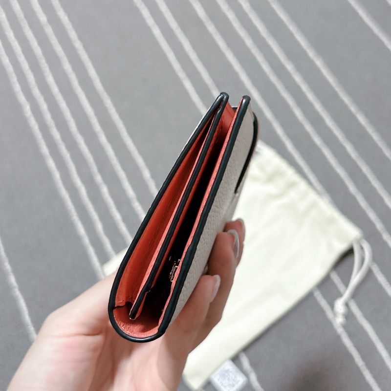 LOEWE 荔枝皮卡其色長夾-12