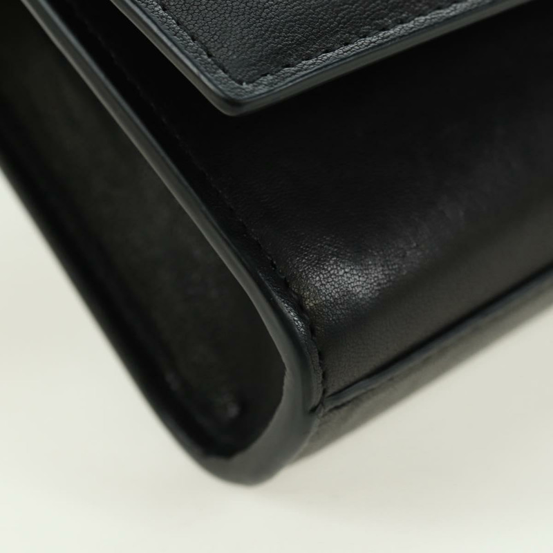 【日本直送】SAINT LAURENT 鏈條單肩包 皮革 黑色 金色 正品 175895SAM-8