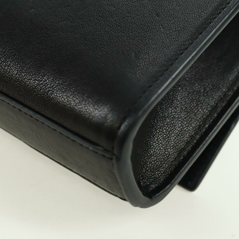 【日本直送】SAINT LAURENT 鏈條單肩包 皮革 黑色 金色 正品 175895SAM-15