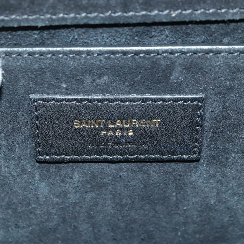 【日本直送】SAINT LAURENT 鏈條單肩包 皮革 黑色 金色 正品 175895SAM-18