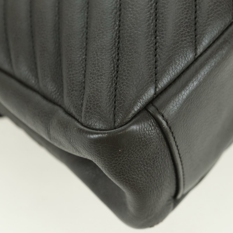 【日本直送】SAINT LAURENT 鏈條單肩包 皮革 灰色 銀色 正品 BA12267SAV-18