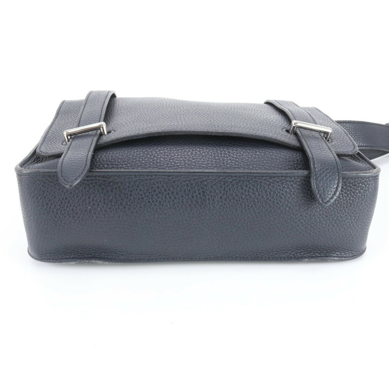 愛馬仕 X 字樣 Steve Caporal 27 Taurillon Clemence 皮革肩背包/斜背包（男款）-3