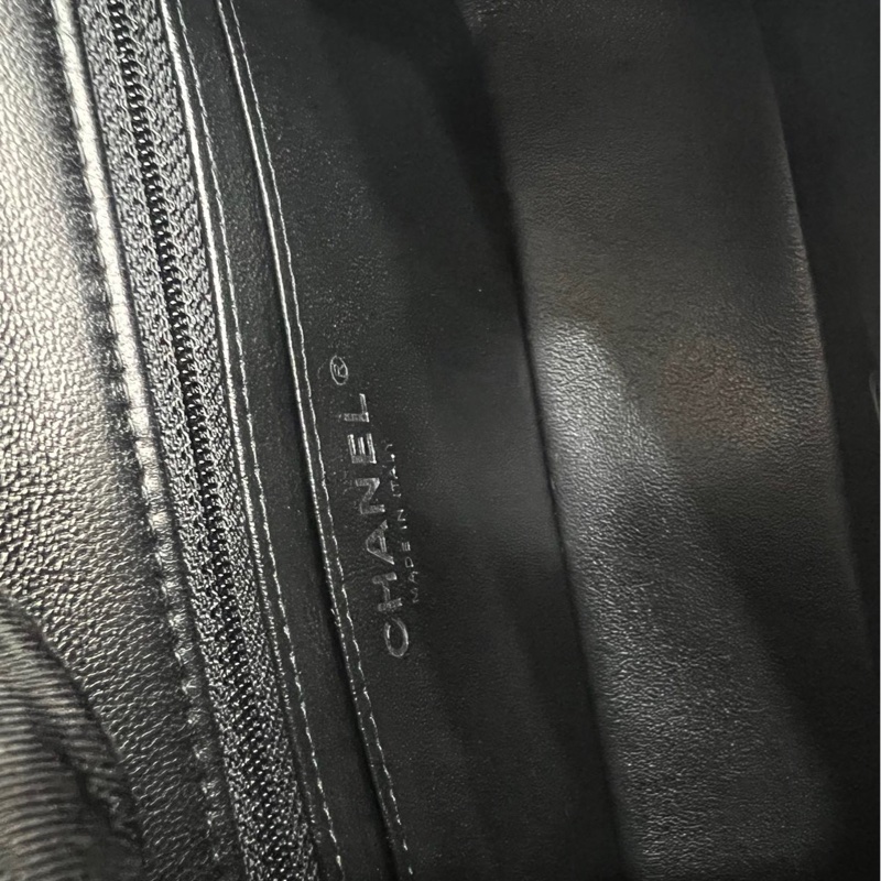 近新帶膜✨ 全配🈶購證 香奈兒黑銀Cf mini 20cm-5