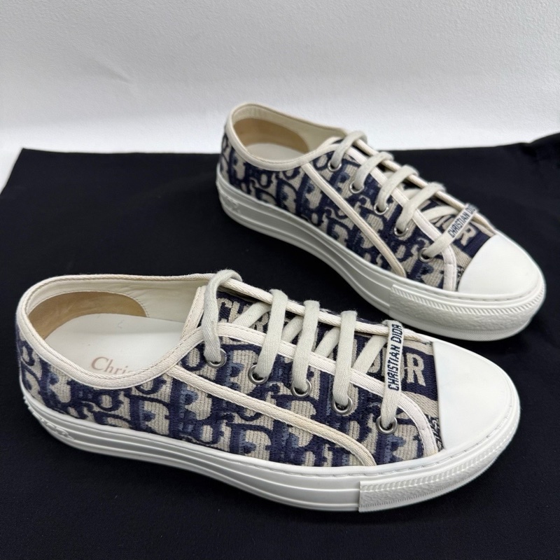 DIOR迪奧 Walk'n'Dior Oblique 帆布鞋 藏藍色  36碼-2