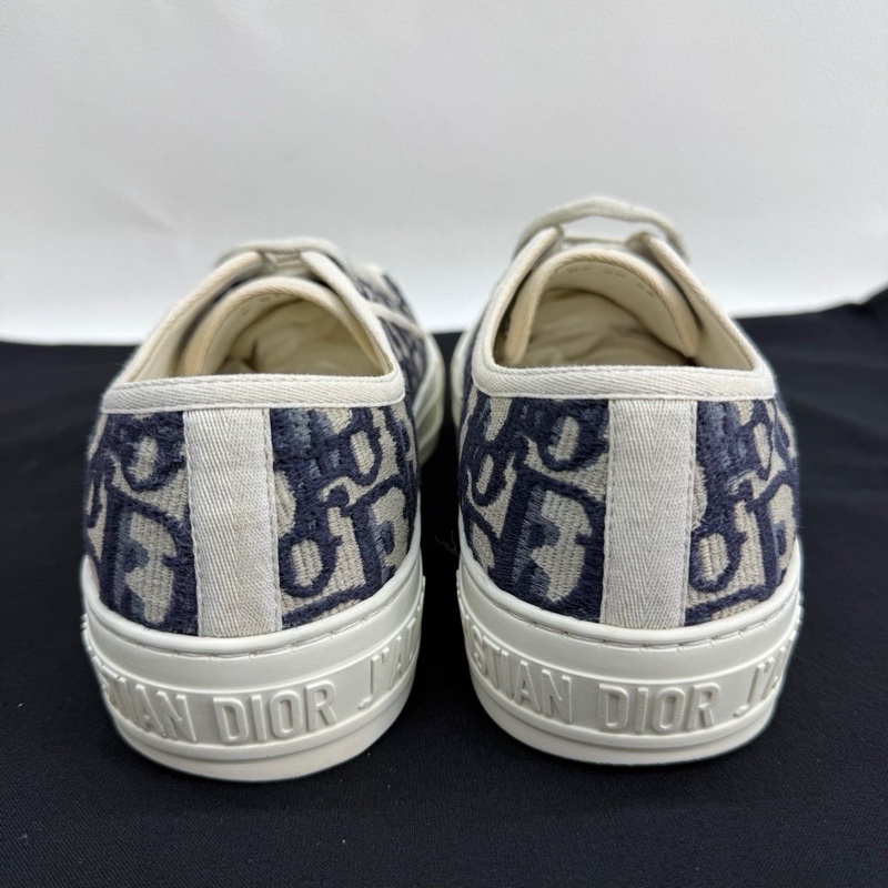 DIOR迪奧 Walk'n'Dior Oblique 帆布鞋 藏藍色  36碼-4