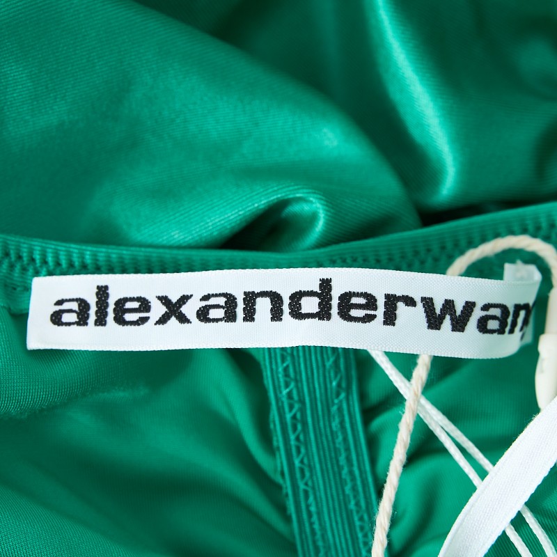 Alexander Wang 王大仁 綠色褶皺吊帶連衣裙 S碼-3