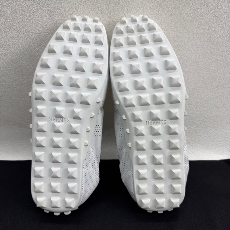 HERMES愛馬仕 In 山羊皮 德訓鞋 阿甘鞋 網面鏤空  37碼-6