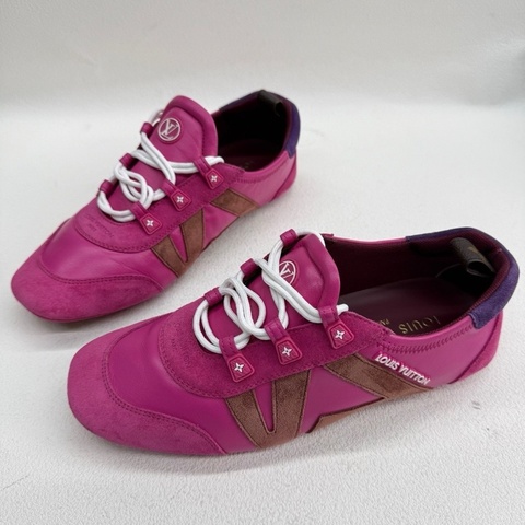 LV Sneakerina 德訓鞋 芭蕾風 女款 紫紅色  38碼