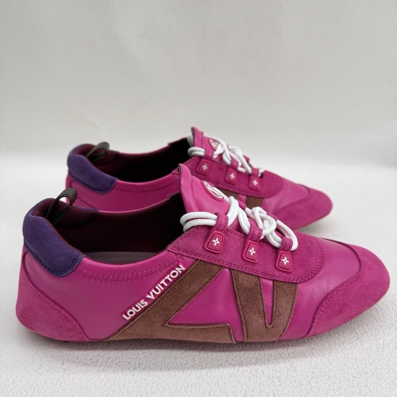 LV Sneakerina 德訓鞋 芭蕾風 女款 紫紅色  38碼-3