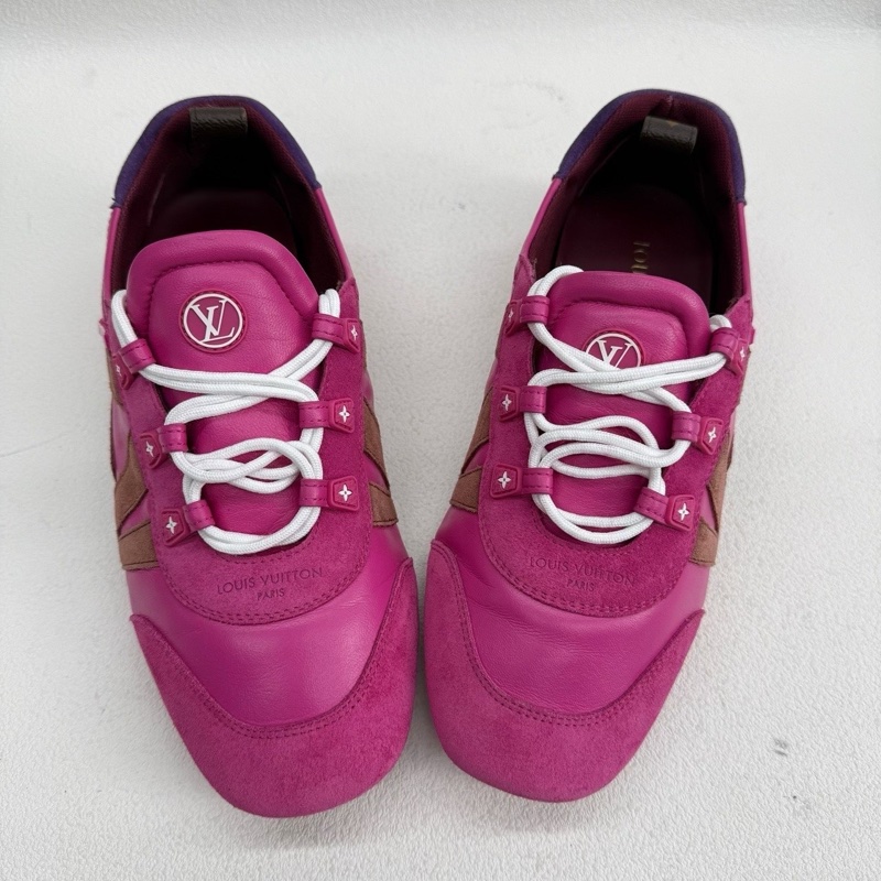 LV Sneakerina 德訓鞋 芭蕾風 女款 紫紅色  38碼-8