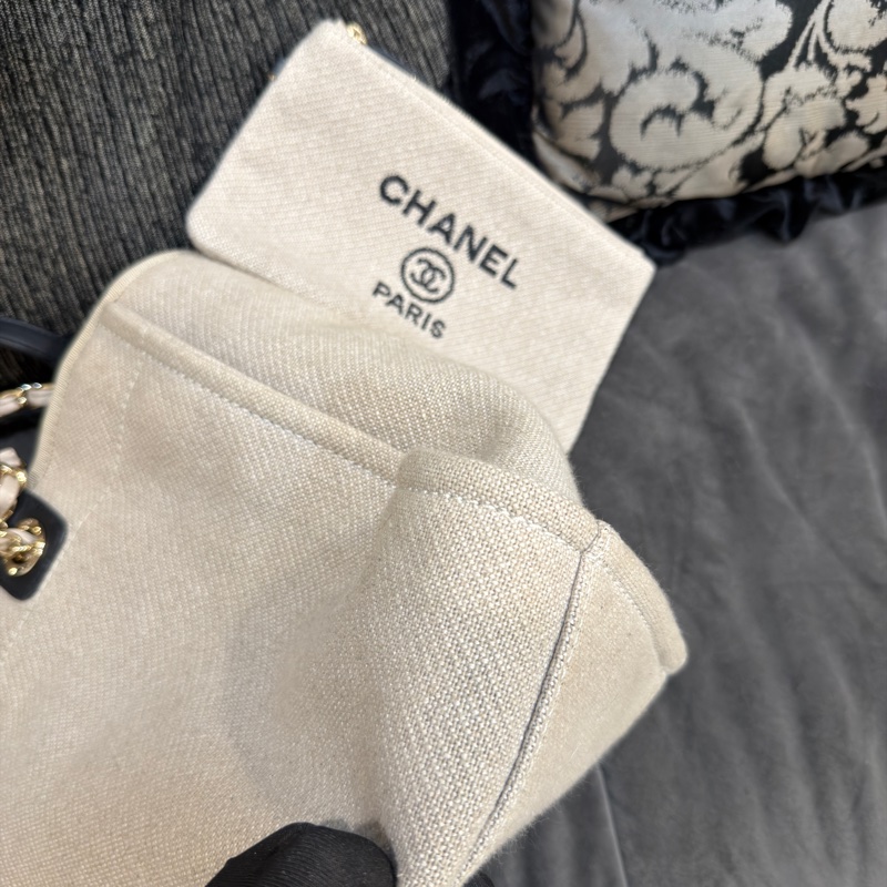 #近新閒置 #芯片款 #全配🈶購證 香奈兒熊貓配色沙灘包 小鞥#夏天必備🔥-13