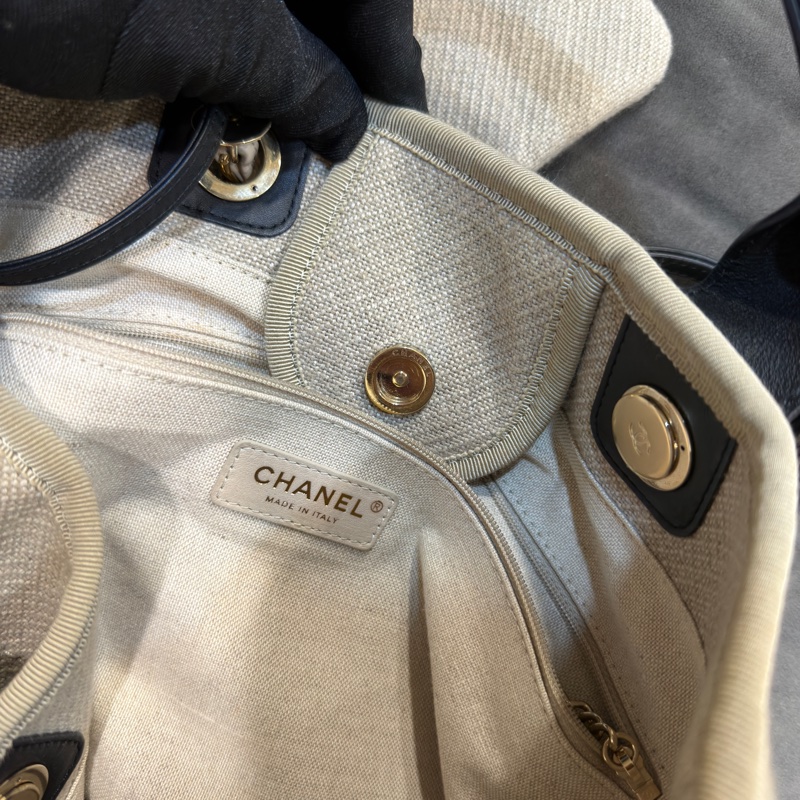 #近新閒置 #芯片款 #全配🈶購證 香奈兒熊貓配色沙灘包 小鞥#夏天必備🔥-15