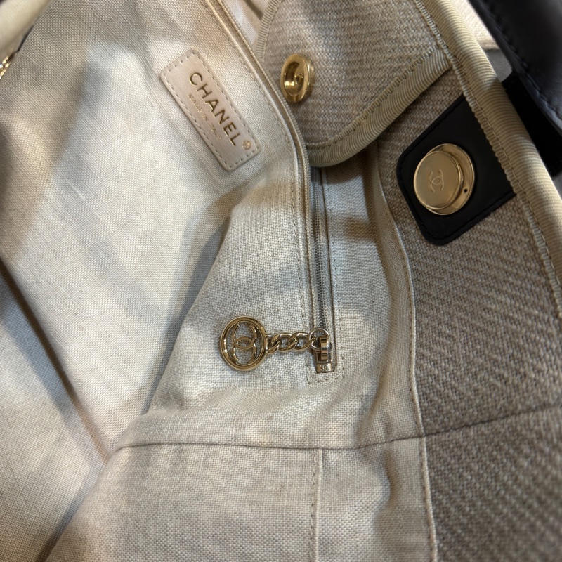 #近新閒置 #芯片款 #全配🈶購證 香奈兒熊貓配色沙灘包 小鞥#夏天必備🔥-16