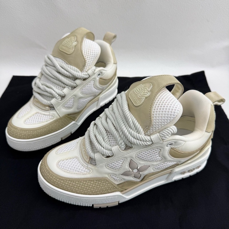 LV路易威登 Skate 小牛皮 女款 米棕色 淺褐色 38碼-0