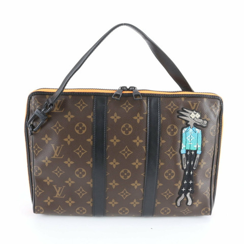 路易威登 Monogram LV Friends Keepall 手提包/手拿包 M80130 男士真皮托特包/手拿包