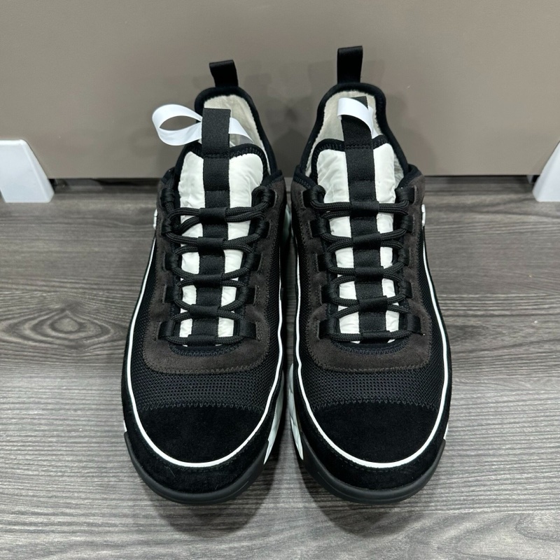 99新 Chanel 香奈兒黑白熊貓鞋40碼 cc logo 黑色運動鞋 男女同款-1