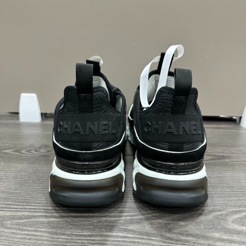 99新 Chanel 香奈兒黑白熊貓鞋40碼 cc logo 黑色運動鞋 男女同款-3