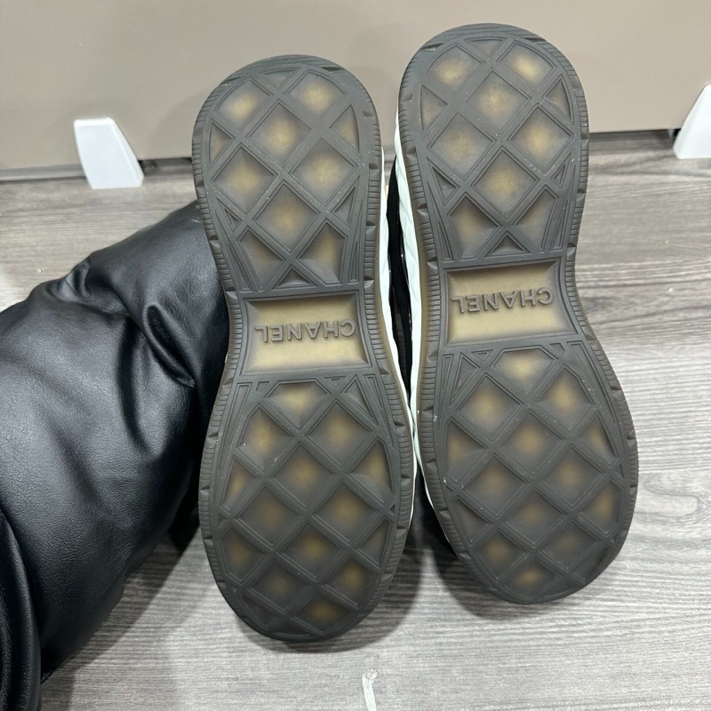 99新 Chanel 香奈兒黑白熊貓鞋40碼 cc logo 黑色運動鞋 男女同款-6