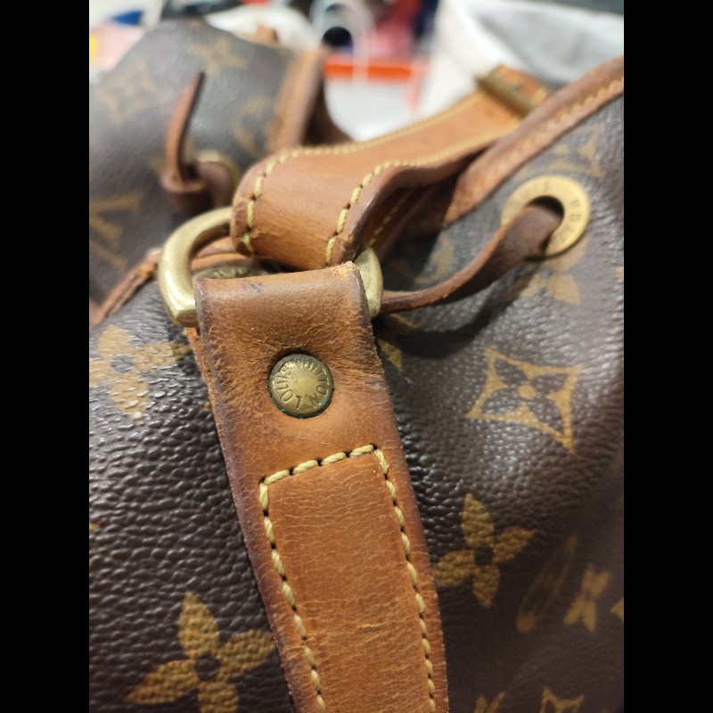 Louis Vuitton Monogram Noé 老花水桶包 肩背包 老件-8