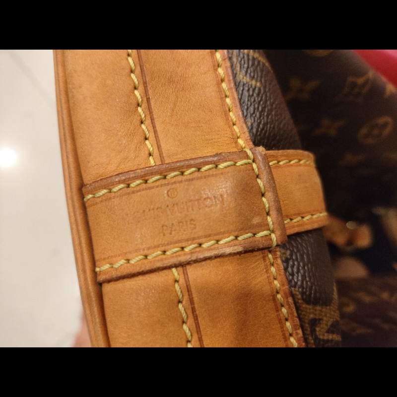 Louis Vuitton Monogram Noé 老花水桶包 肩背包 老件-12