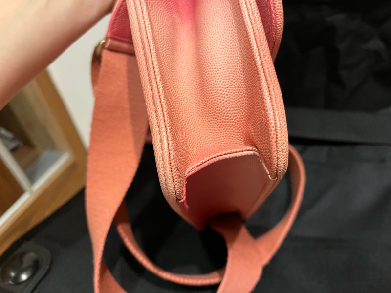 香奈兒粉紅漸層口蓋包 sunset on the sea bag-4